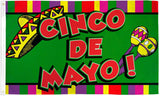 Wholesale CINCO DE MAYO  3 X 5 CELEBRATION FLAG (Sold by the piece)