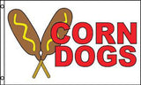 Wholesale CORN DOGS 3' X 5' FLAG (Sold by the piece)