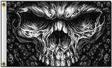 Wholesale DELUXE GRIM REAPER FACE 3 X 5 BIKER FLAG (sold by the piece )