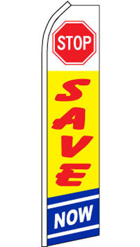 Buy SUPER SWOOPER 15 FT STOP SAVE NOW FLAG Bulk Price