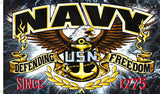 Buy NAVY DEFENDING FREEDOM DELUXE 3 X 5 FLAG Bulk Price