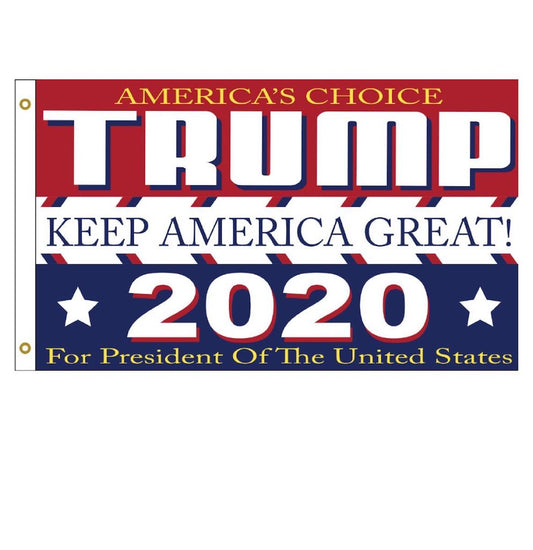 Wholesale DONALD TRUMP 2020 AMERICAS CHOICE KEEP AMERICA GREAT 3 X 5 AMERICAN FLAG ( sold by the piece )