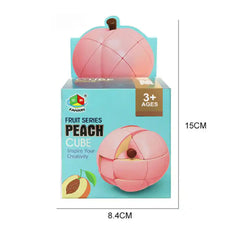 Fruit Cube Puzzle Peach Toys