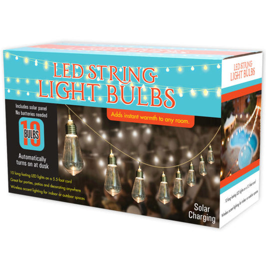 10-bulb solar led string lights MOQ-6Pcs, 5.33$/Pc