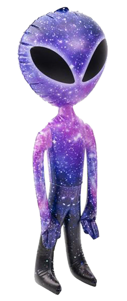 Wholesale Galaxy Color Alien Inflatable Large Alien Design Prop for Halloween  (Sold by the piece OR DOZEN)