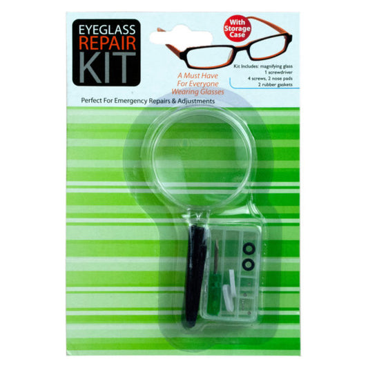 Eyeglass Repair Kit with Magnifying Glass