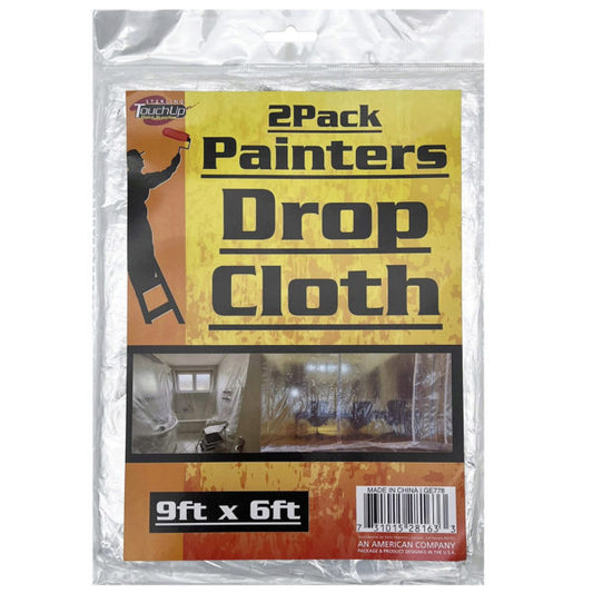 2 Pack 9 x 6 Drop Cloths MOQ-12Pcs, 3.17$/Pc