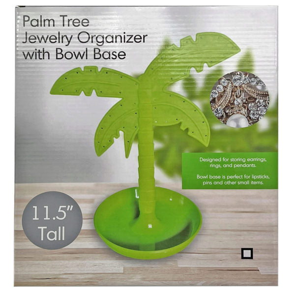 11.5 Palm Tree Jewelry Organizer with Bowl Base MOQ-6Pcs, 3.52$/Pc