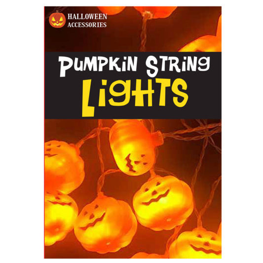 10 LED Plastic Blow Mold Pumpkin String Light Set MOQ-4Pcs, 8.4$/Pc