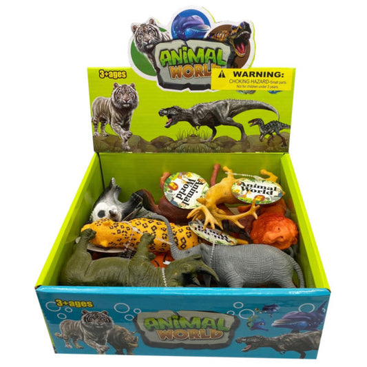 ArtCreativity Safari Animal Figurines Set for Kids - Pack of 12 - Assorted  2.5 Inch Small Animal Figures - Sturdy Plastic Toys - Fun Zoo Theme
