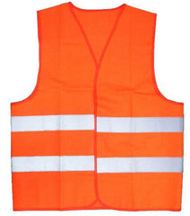 Wholesale ORANGE REFLECTION SAFETY VESTS (Sold by the piece) -* CLOSEOUT ONLY 2.50 EA