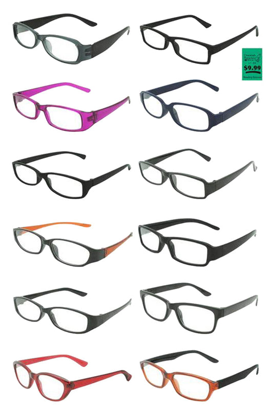 Wholesale DESIGNER FASHION READING GLASSES STYLE #A ( sold by the dozen )