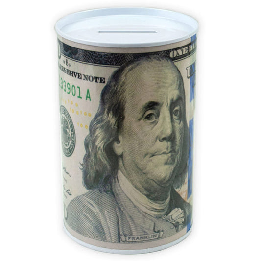 100 Dollar Bill Tin Money Bank MOQ-24Pcs, 2.38$/Pc