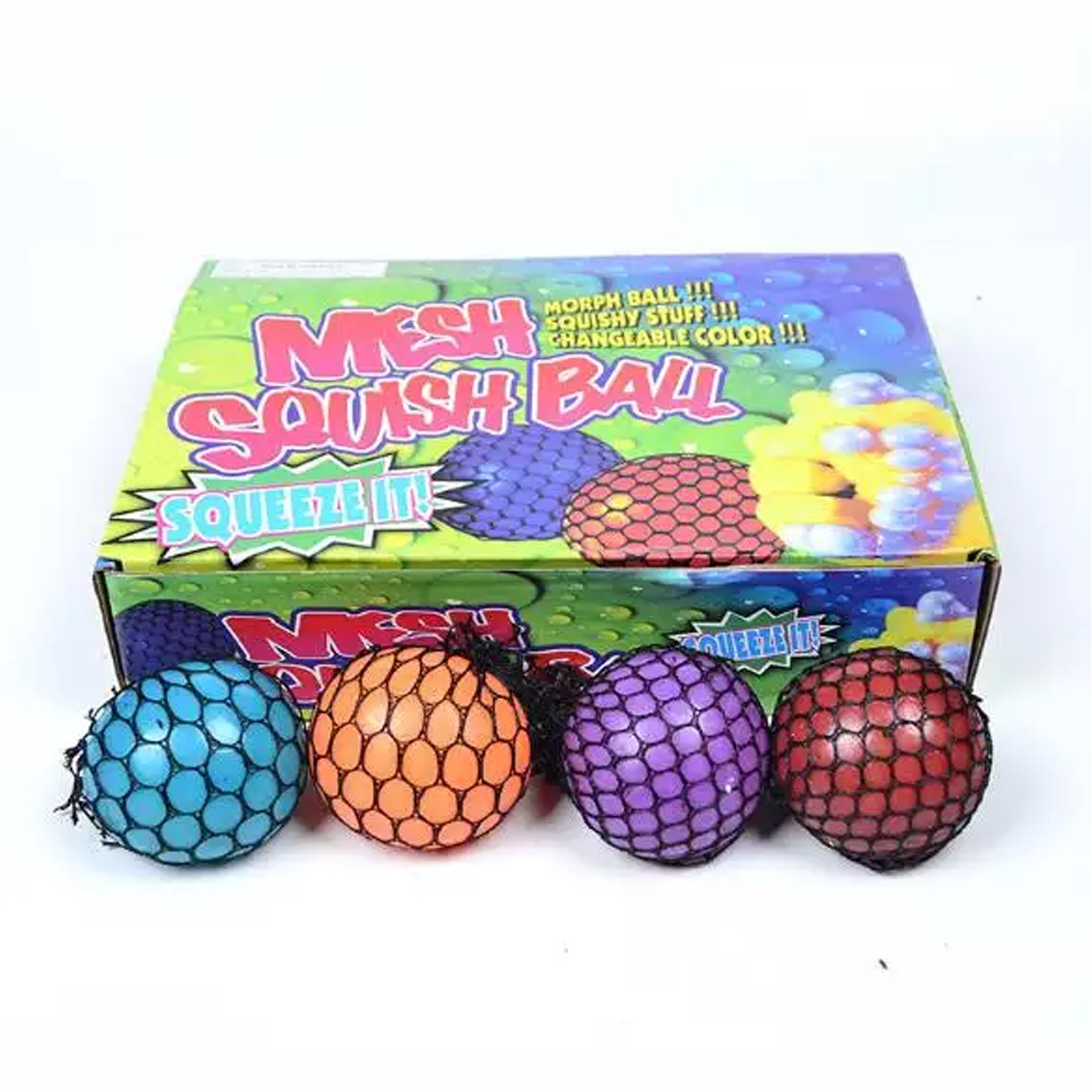 Rainbow Color Squishy Grape Ball Fidget Toy