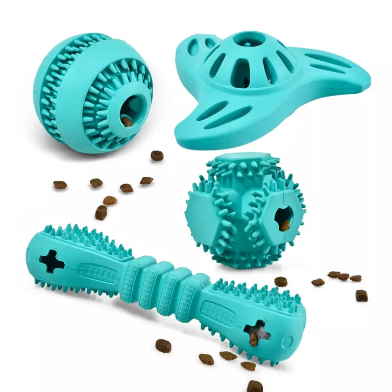 Fetch N Chew - Toss & Fetch Dental Health Durable Rubber Dog Chew Toy in Assorted Colors