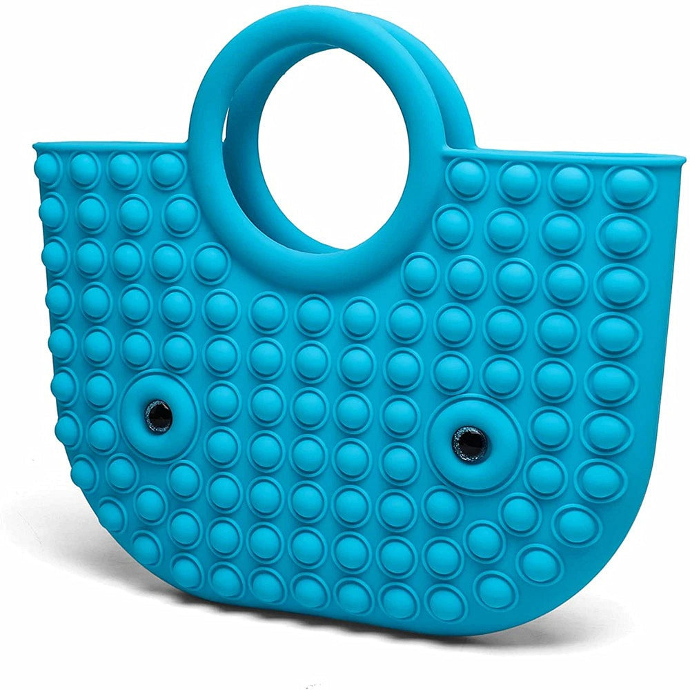 Blue Pop it fidget handbag