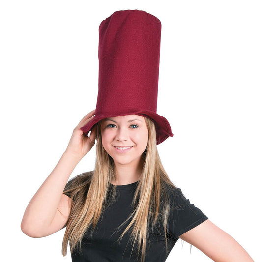 Trending Stovepipe  Casual Hat - Burgundy (Sold By DZ=$11.24)