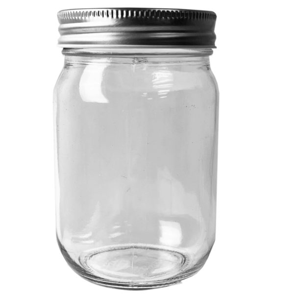 24 Ounce Glass Container w/Lid