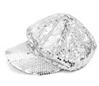 Buy SEQUIN SILVER BASEBALL HAT *- CLOSEOUT NOW $ 3.50 EABulk Price