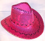 Buy SEQUIN COWBOY HAT HOT PINKBulk Price