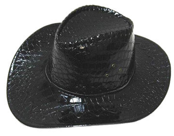 Buy FAUX SNAKE SKIN HAT BLACK (Sold by the pieceBulk Price