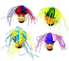 Wholesale PLUSH NOODLE CRAZY HAT (Sold by the piece) *- CLOSEOUT NOW $ 2.50 EA