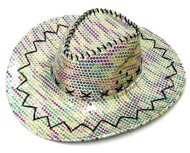 Buy SEQUIN COWBOY HAT RAINBOW CLOSEOUT NOW ONLY $2 EABulk Price