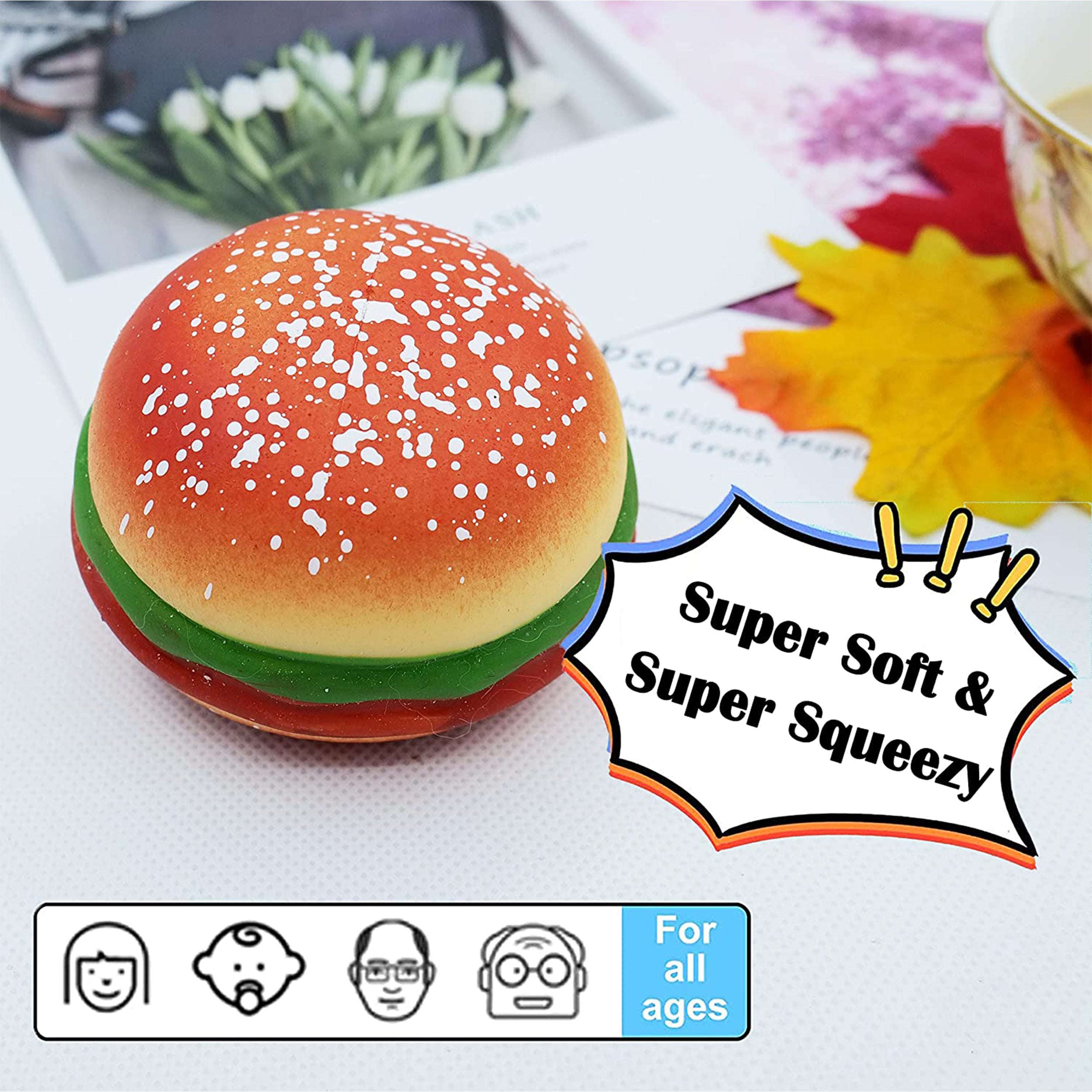 Hamburger Party Favors Fidget Kids Toy - Satisfy Your Cravings for Fun