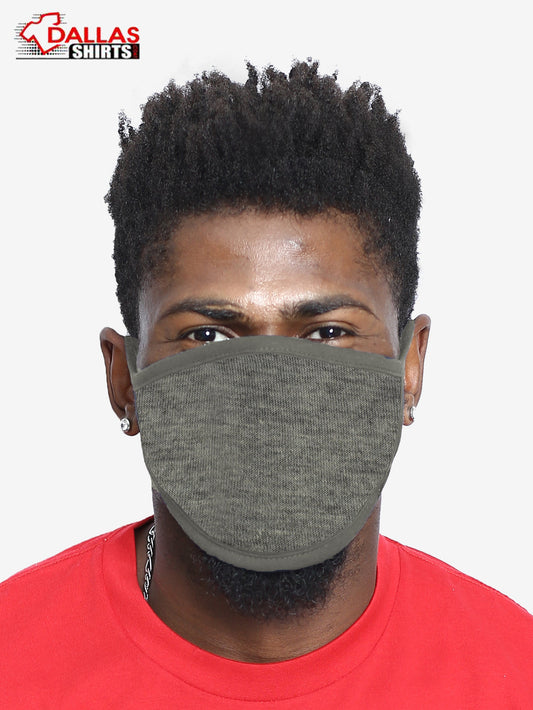 Buy Heather Grey Cotton Face Mask