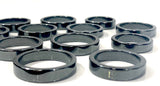 Buy 6MM FLAT STYLE BLACK HEMATITE STONE RINGSBulk Price