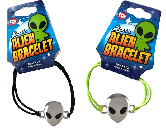 Wholesale Stretch Alien Head Bracelet ( sol by the dozen)