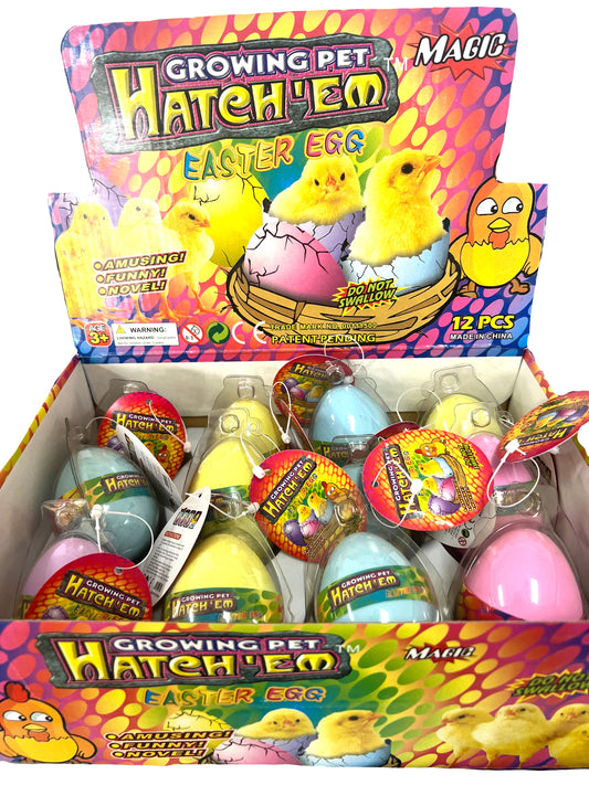 Wholesale EASTER CHICKEN MAGIC HATCH EM COLORED EGGS (Sold by the piece or dozen)