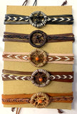 Wholesale DREAM CATCHER LEATHER ADJUSTABLE BRACELETS