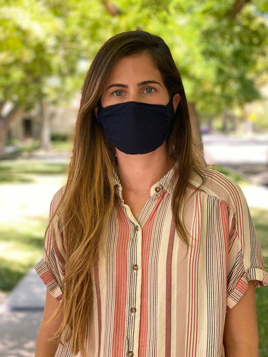 Colored Nylon Spandex Face Mask with Filter Sleeve - Made in the USA