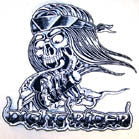 Buy JUMBO 10 INCH EMBROIDERED PATCH NIGHT RIDER SCULL *- CLOSEOUT NOW $ 4.95 EABulk Price