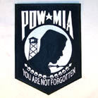 Buy JUMBO 10 INCH EMBROIDERED PATCH POW MIA-* CLOSEOUT $ 4.95 EABulk Price