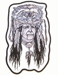 Wholesale INDIAN WARRIOR JUMBO PATCH (Sold by the piece)
