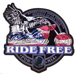 Wholesale POW RIDE FREE JUMBO PATCH (Sold by the piece)