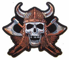 Buy VIKING SKULL AXES JUMBO 6 INCH PATCHBulk Price