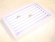 Wholesale WHITE SMALL RING DISPLAY TRAY (Sold by the piece)