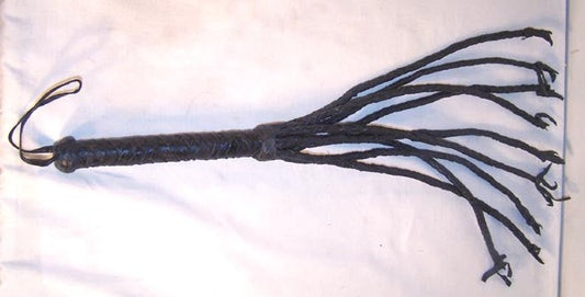 Wholesale JUMBO LEATHER CAT OF NINE TAIL WHIPS (Sold by the piece or dozen)