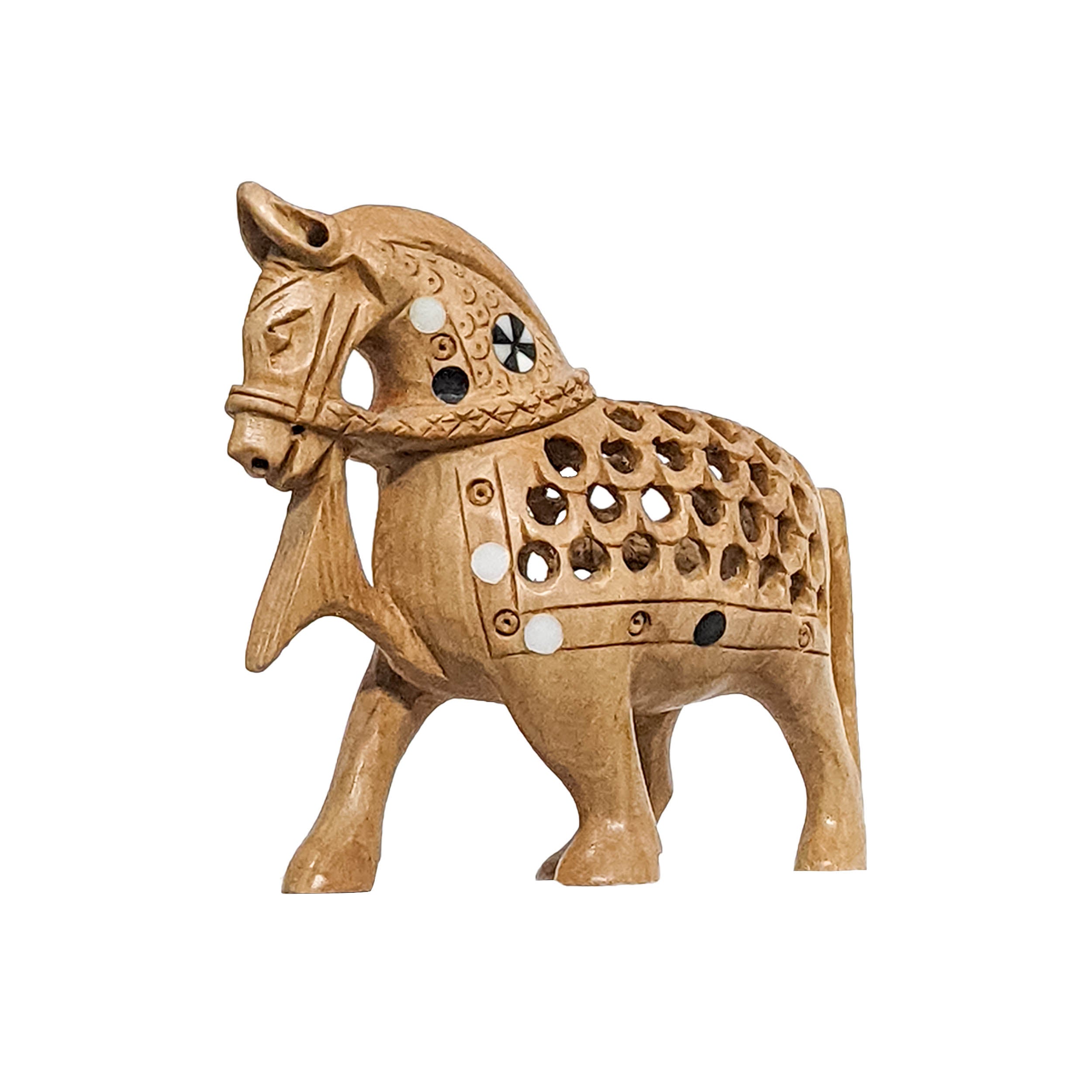 Wooden Horse with Jali Design