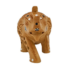 Handmade Hand Painted Jali Carved Elephant