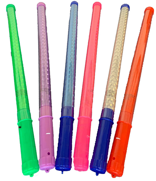 Buy 18" CHECKERED COLORED LIGHT UP FLASHING STICKS ( sold by the piece or dozen)Bulk Price