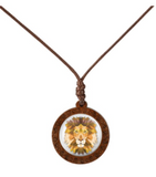 Wholesale LION Necklace On Adjustable Wax Rope Necklace