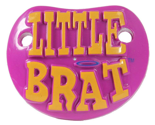 Wholesale LITTLE BRAT TODDLER novelty PACIFIER ( sold by  the piece ) *- CLOSEOUT NOW $1.50 EA