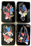 Wholesale USA EAGLE AMERICAN LEGEND FLAG FLIP TOP OIL LIGHTER (Sold by the piece or dozen)