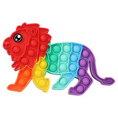 Rainbow Lion Shape Pop it Fidget Toys