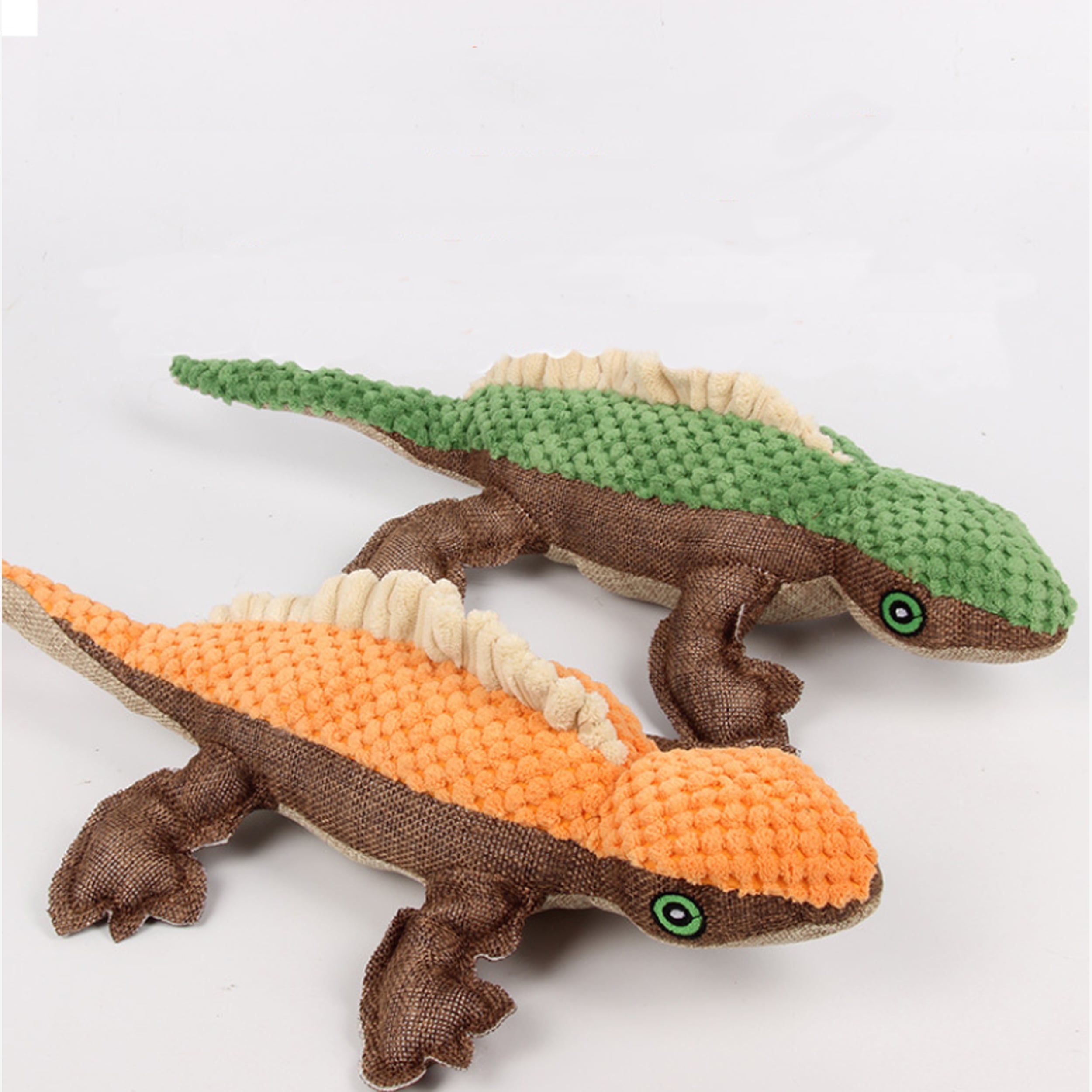 Lizard-Shaped Plush Dog Chew Toy