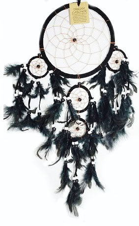 Buy MEDIUM BLACK DREAMCATCHER 6.5" X 20"Bulk Price